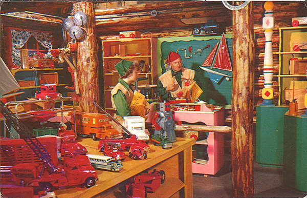 Santa's Village Inside Santa's Mill Wheel Workshop